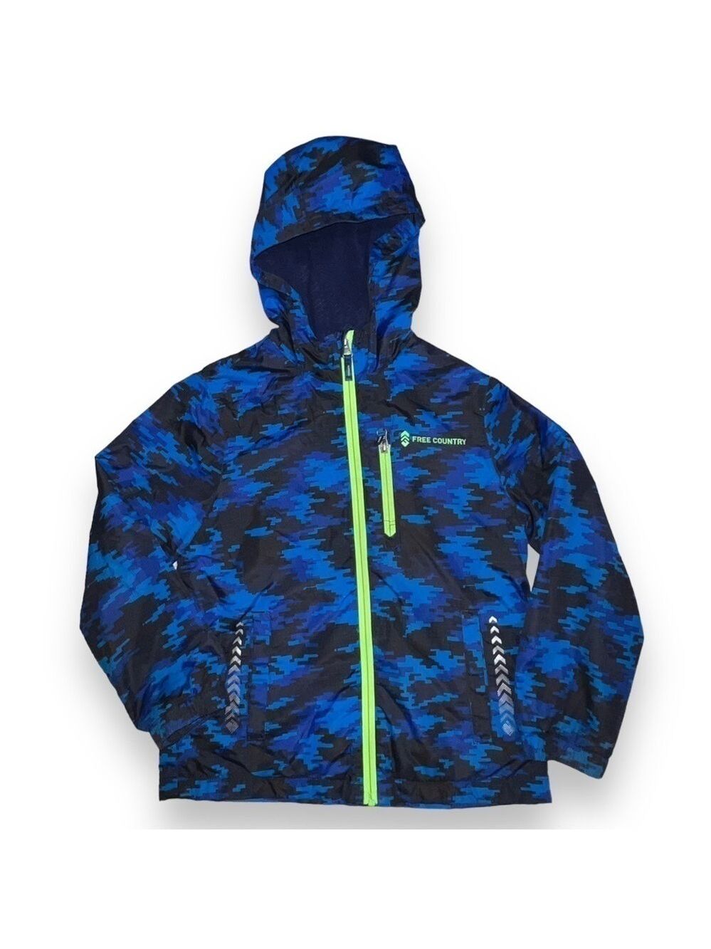 FREE Country Boys Racer Windshear Jacket Electric Blue Size Small